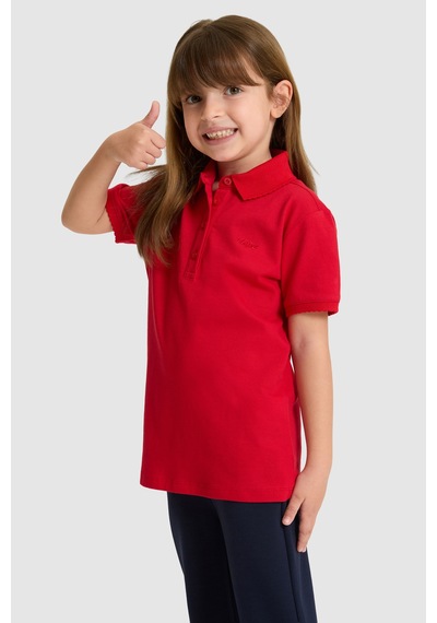 U.s. Polo Assn. Kız Çocuk Kırmızı Tişört Basic 50328218-vr030 Kirmizi