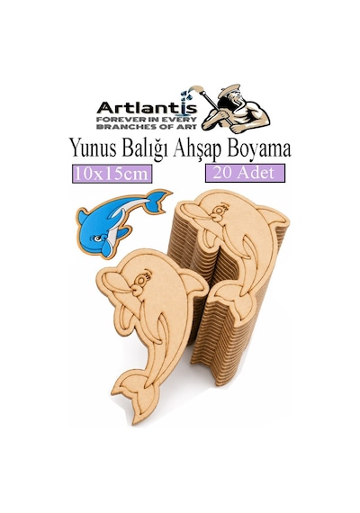 Ahşap Boyama Deniz Canlıları 20 Adet 10x15cm Boyama Figürü Etkinlik Çoçuk Gelişim Motor Beceri Kreş Anasınıfı Lila