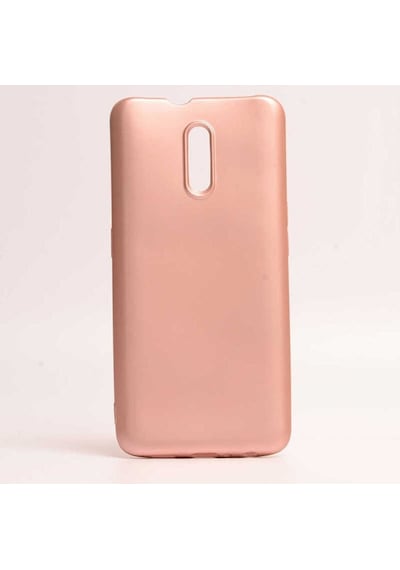 Oppo Reno Kılıf Zore Premier Silikon Kapak Rose Gold