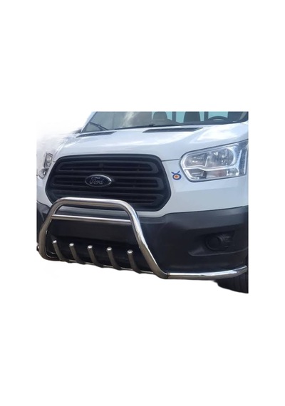 FORD TRANSİT 2013 SONRASI KROM İLAVELİ ÖN TAMPON KORUMA (BIYIK İLAVELİ)