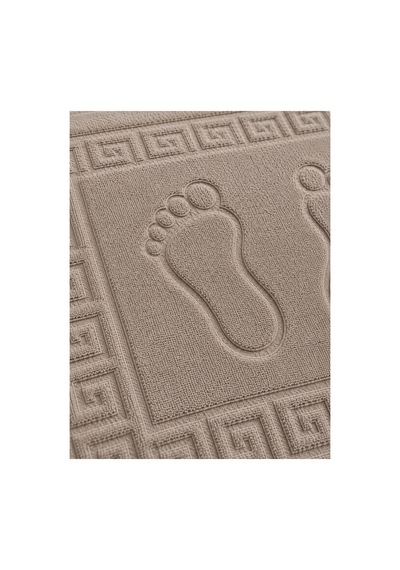 Ayak İzli Banyo Ayak Havlusu 50x70 Cm Yumuşak Emici Desenli Havlu Paspas