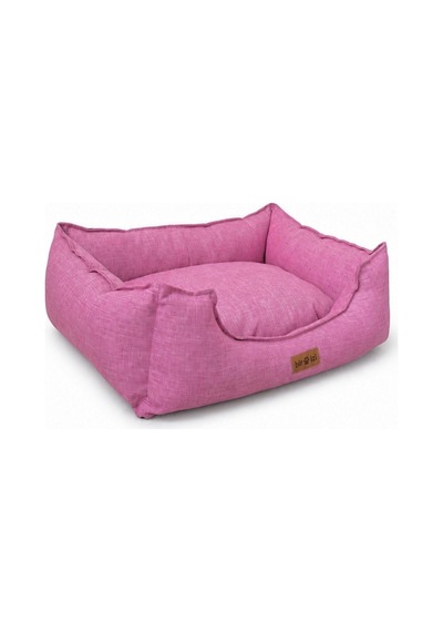 Premium Kedi Ve Köpek Yatağı Kafa Destekli Kaydırmaz Taban Yıkanabilir Fermuarlı Çift Taraflı Minder %100 Boncuk Elyaf Pembe 1607705364