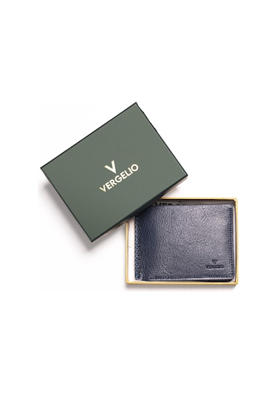 Navy Cüzdan & Kartlık Erkek 1701 Vergelio Purse Matte Crystal Wallet Card Holder Mavi