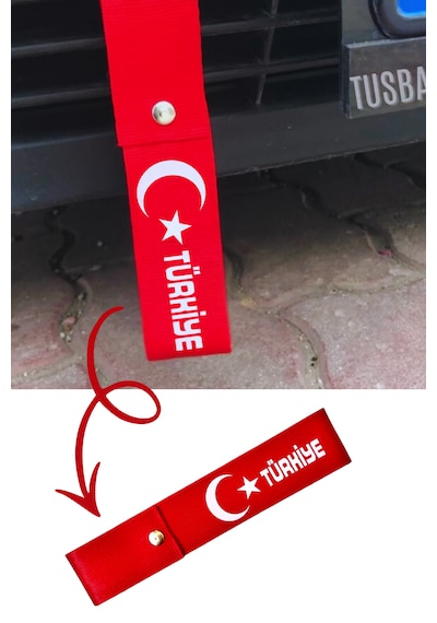 Türk Bayraklı Ayyıldız Desenli Torpido Üstü Koruyucu Pelüş Halı & Araç Oto Aksesuar Seti 1