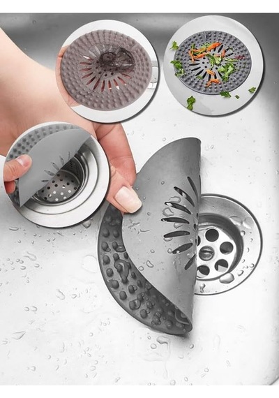 Yuvarlak Silikon Süzgeçli Lavabo Tıpası Mıt1068