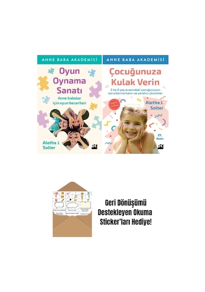 Aletha J. Solter 2 Kitap + Okuma Sticker'ları