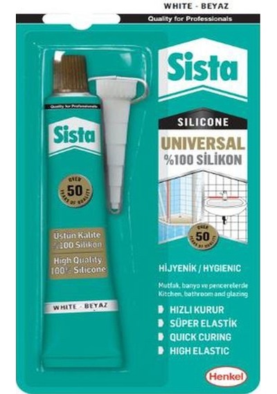 Sista Üniversal Silikon Beyaz 50g Blister