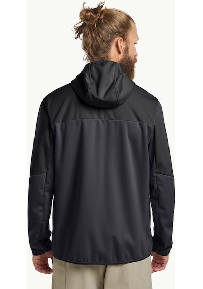 Jack Wolfskin Jack Wolfskın Feldberg Hoody M Erkek Phantom Softshell A63970-6350 Siyah