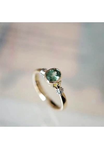Algier Green Topaz Yüzük Ak-1314