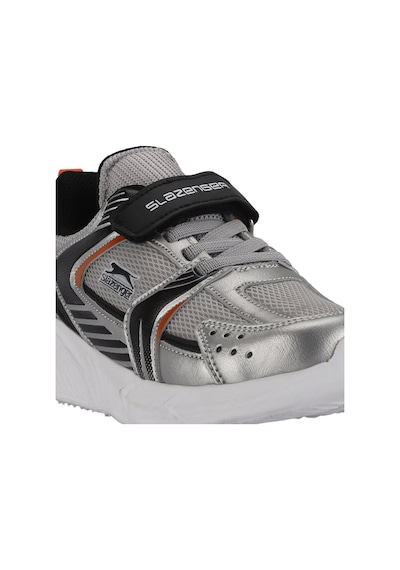 Slazenger  KENDALL Çocuk Cırt Cırtlı Gri  -  Siyah Günlük Spor  Ayakkabısı