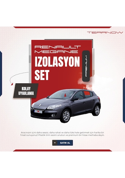 Renault Megane 3 2008-2015 Trim Ses Önleyici Konfor/izolasyon S