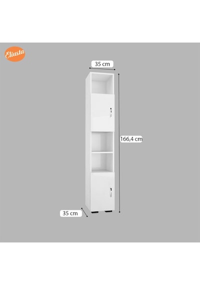 Mutfak Dolabı Banyo Dolabı Ofis Dolabı Çok Amaçlı Dolap Kitaplık Beyaz