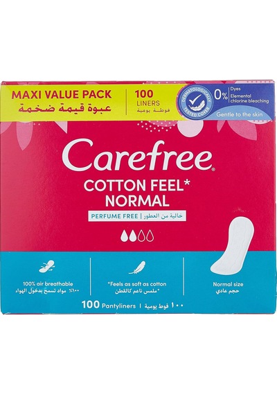 Carefree Normal Parfümsüz 100'lü Günlük Ped Sku: Smg8690010400994