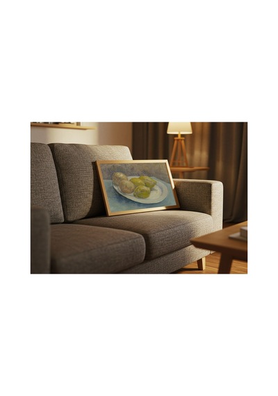 Van Gogh Van Gogh Turunçgil Dolu Tabak Çerçevesiz Poster 21x30 Cm A4 Tablo Van Gogh Duvar Dekoru