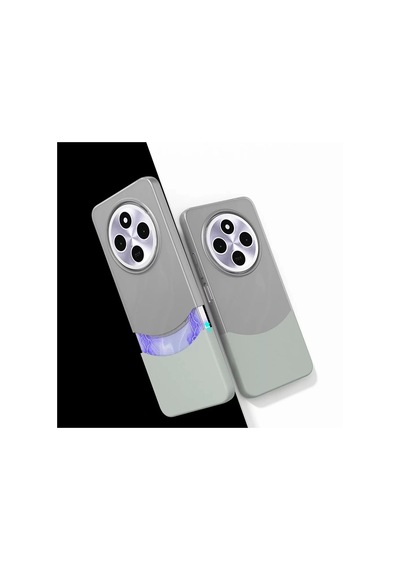 Xiaomi Redmi 14c 4g Kılıf Magsafe Şarj Kartlıklı Mıknatıslı Duble 1.7mm Kapak Kart Bölmeli Lacivert