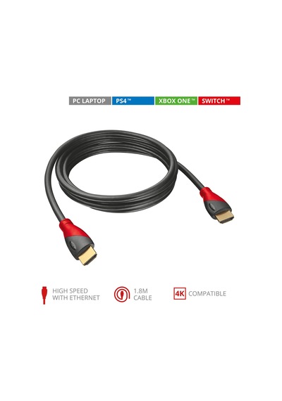Trust Gxt 730 Ps4 ve Xbox One Uyumlu 4K 1.8M Hdmi Kablo
