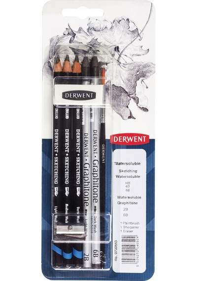 Derwent Fine Art Pencils Watersoluble Sketching Set 0700665