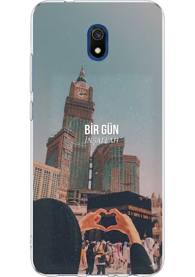 Redmi 8a Uyumlu Kabe Sevdası Baskılı Silikon Kılıf Renkli