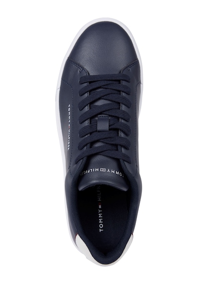 Tommy Hilfiger Th Court Lth Detaıl Ess Erkek Mavi Sneakers - Fm0fm05367