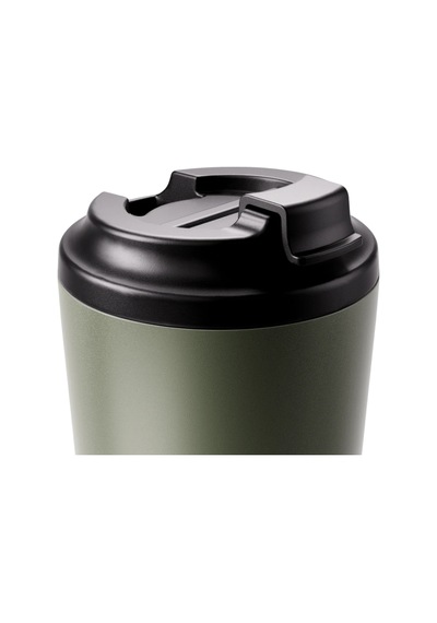 Made By Fressko Grande Boy Paslanmaz Çelik Çift Duvar Yeniden Kullanılabilir Kahve Bardağı, Termos, Yalıtımlı Termal Kupa, 475 Ml Khaki - Haki