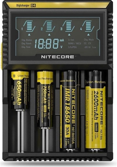 D4 Digi Charger Li-ıon / Ni-cd / Ni-mh / Lifepo4 Dijital Pil Şarj