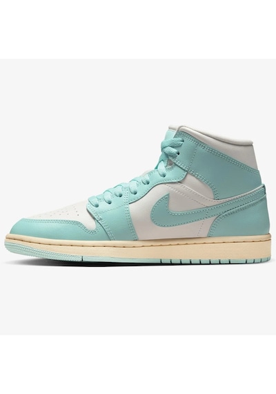 Nike Air Jordan 1 Mid Unisex Leather Sneaker Hakiki Deri Bilekli Günlük Spor Ayakkabı Yeşil Nike Air Jordan 1 Mid Unisex Leather Sneaker Hakiki Deri Bilekli Günlük Spor Ayakkabı Yeşil