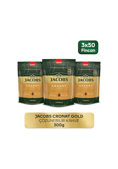 Jacobs Cronat Gold Granül Kahve 100 Gr X 3 Adet : 300 Gr Granül