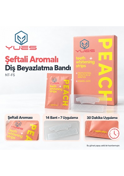 Yues Nt-fs Şeftali Aromalı Diş Beyazlatma Bandı 14 Adet