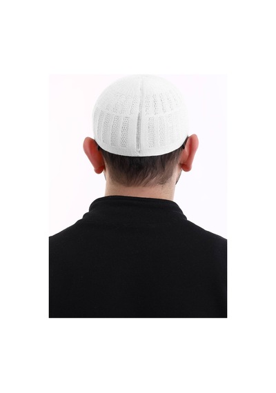 Bambu Namaz Takkesi - Beyaz Beyaz