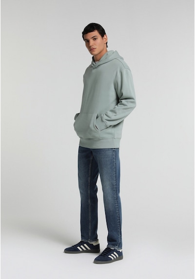 Colin's Colins Relaxed Fit Kapüşonlu Düz Erkek Yeşil Sweatshirt Cl1082263 Q1.v2 Lsg Light Sage