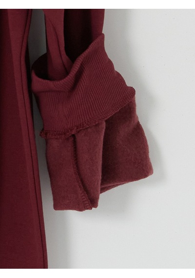 Lcwaıkıkı Classic Bordo Bisiklet Yaka Erkek Kalın Sweatshirt