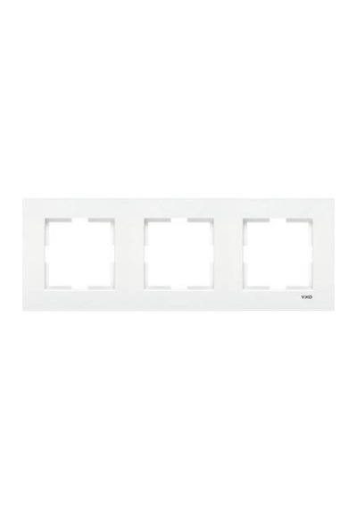 Üçlü Çerçeve Beyaz Sıva Altı Anahtar Priz Çerçevesi 90960202