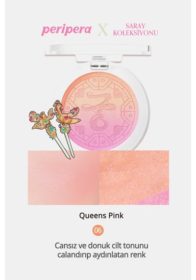 Perıpera Pure Blushed Custom Cheek 006 Queens Pink