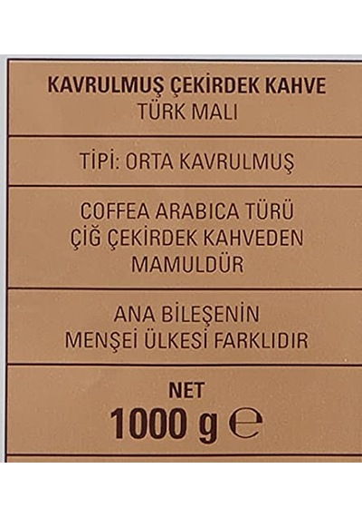 Colombian Filtre Kavrulmuş Çekirdek 1 Kg 2 Paketi
