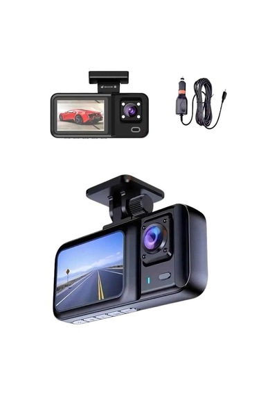 1080p Sürüş Kaydedici 2 İnç Araç Araba Ön İç Arka Dvr Ips Ekran 47421410