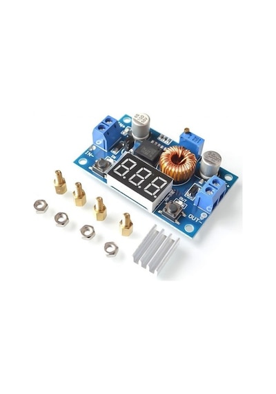 Xl4015 5a Dc-dc Step Down Ayarlanabilir Voltaj Regülatörü Voltmetreli Buck Dönüştürücü Modülü 4-38v