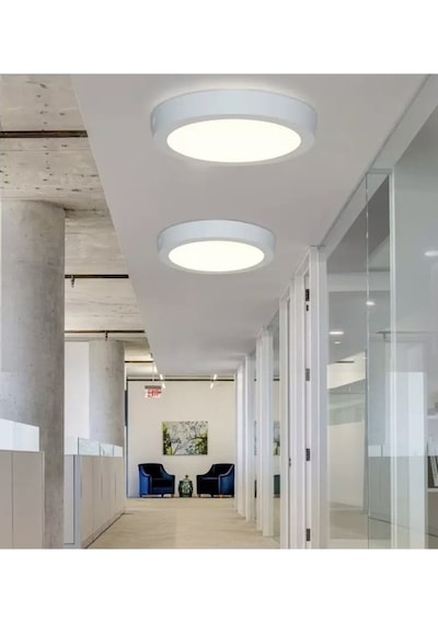 Burenze Tavana Sıfır Plafonyer Panel Led Avize 6500K Buz Beyazı