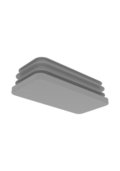 Cateksss 50x100 Mm Kademeli İç Profil Tapası Ral7016 - 46 Lı Paket Siyah