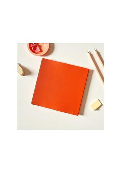 Noktalı Pu Deri Not Defteri, 16,5x16,5 Cm, 96 Yaprak 124-Pembe