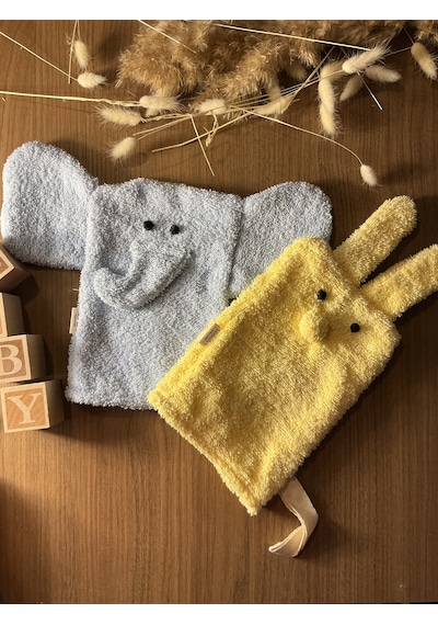 Bath Buddy Duo- Fil&tavşan 2'li Bebek Banyo Lifi Seti