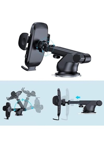 Hb-39 Premium Telefon Tutucu Araç İçi Telefon Tutucu Ayarlanabilir Cam Ve Torpido Için Yüksek Kalite Tutucu Araba Diğer