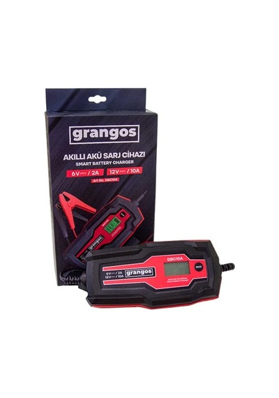 Ayrex Grangos Gbc10a 6v / 12v 180 Ah Akıllı Dijital Akü Şarj Ve Bakım Cihazı