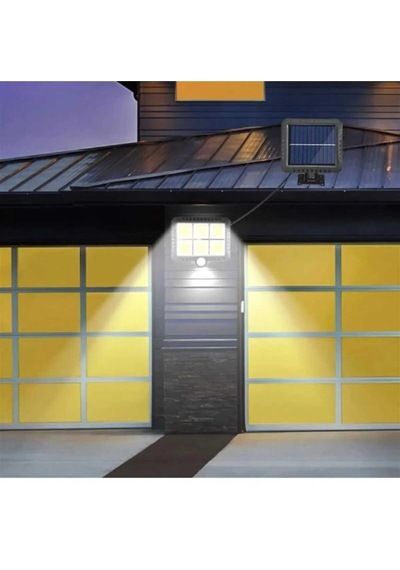 Kumandalı 3 Modlu Hareket Sensörlü Güneş Enerjili Solar 120 Cob Led Bahçe