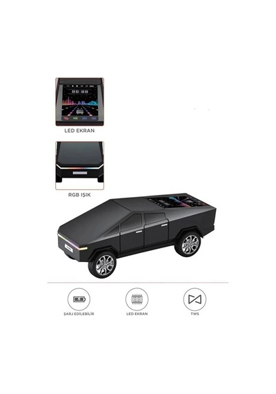 D68 Cyber Model Araba Tasarımlı Bluetooth Hoparlör 15w Güçlü Ses Rgb Led /tws/usb