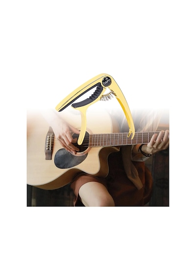 Akustik Tetikleyiciler İçin Gitar Kapo Tension Hızlı Değişim Elektrik Gitar Kapo Altın
