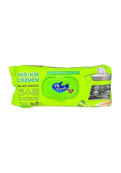 Yağ Ve Kir Çözücü Islak Mendil Elma 85'li Diğer