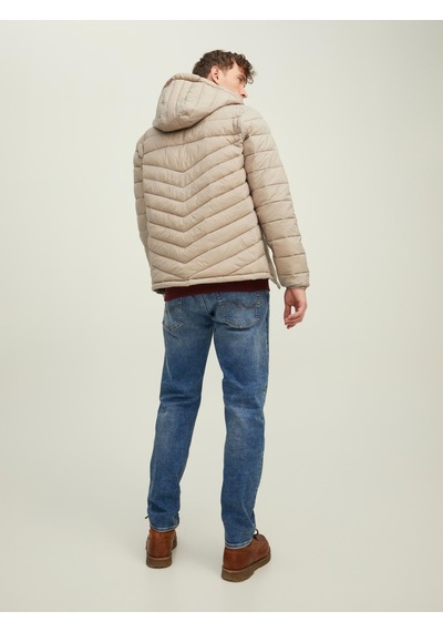 Jack & Jones Jjehero Puffer Hood Noos Erkek Bej Mont - 12211785