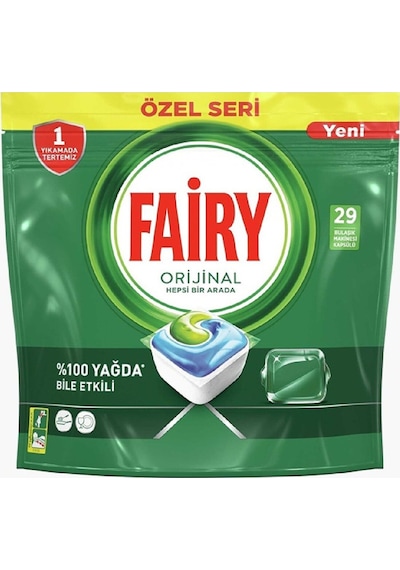 Fairy Hepsi Bir Arada Bulaşık Makinesi Tableti 29'lu