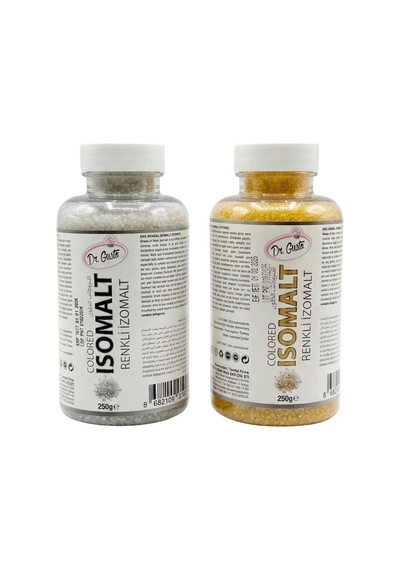 Renkli İzomalt Isomalt Gold & Silver 250 Gr X 2 Li Set Altın & Gümüş Şeker Sanatı Ve Pasta Dekorasyon