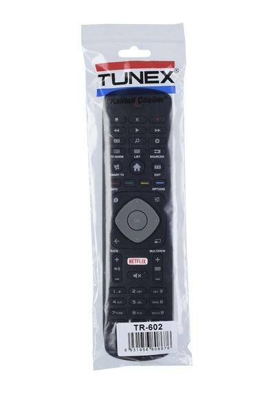 Tunex Philips Uyumlu Netflix Tuşlu Tüm Modeller Led Tv Kumanda Hph222 Tr-602